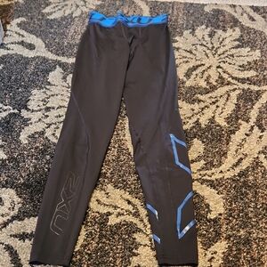 2XU Black Sweatpants with Blue Accents